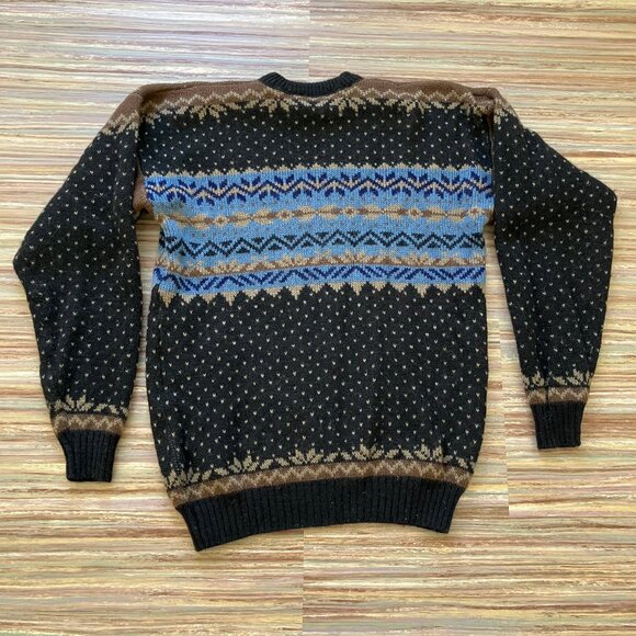 Kaare Gjose Nordic Wool Pullover Sweater XL Made in Norway Scandinavian Pattern - Picture 8 of 8